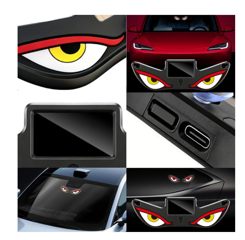 Fine Solar Devil Eye Car Window Light