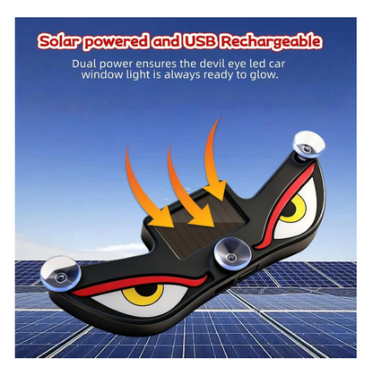 Fine Solar Devil Eye Car Window Light