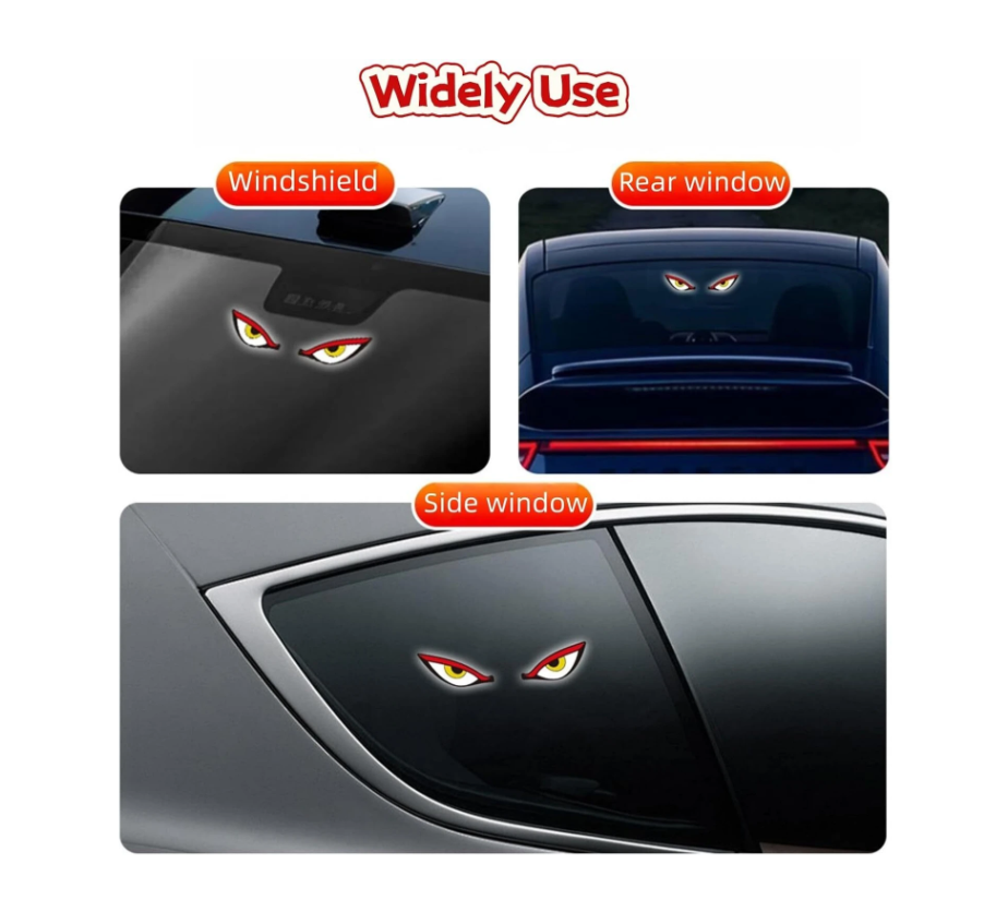 Fine Solar Devil Eye Car Window Light