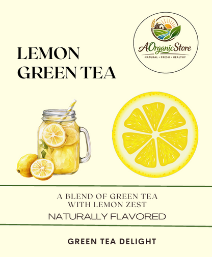 Lemon Green Tea-20 Cotton Tea Bags
