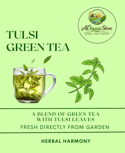 Tulsi Green Tea-20 Cotton Tea Bags