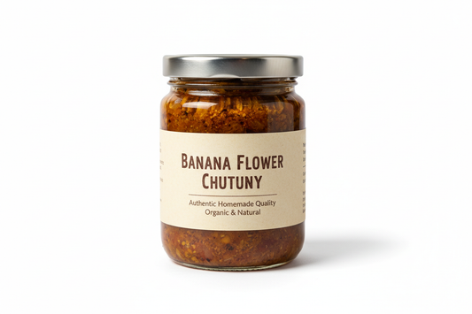 Banana Flower Chutney packed