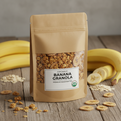 Banana Granola Organic-500Gms