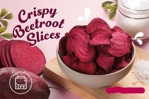 Vacuum Fried Beetroot Crisps-200Gms