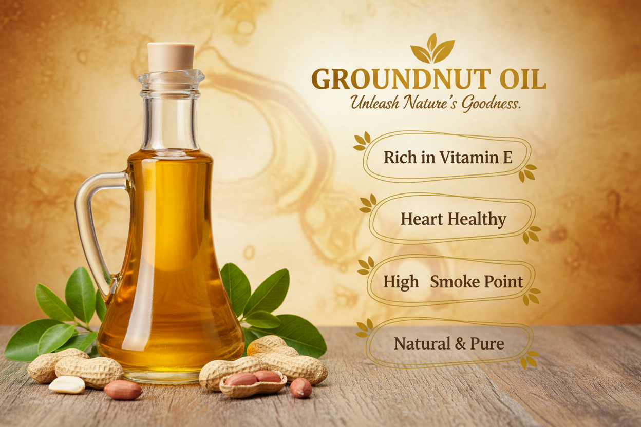 Wood Pressed Groundnut Oil-3Ltr