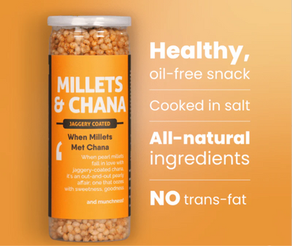 Millets & Chana-Jaggery Coated-500Gms