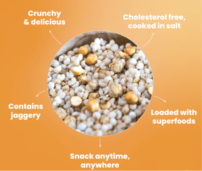 Millets & Chana-Jaggery Coated-500Gms