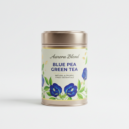 Blue Pea Green Tea-20 Cotton Tea Bags