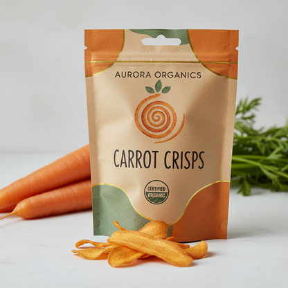 Carrot Crisps (Vacuum Fried)-500Gms
