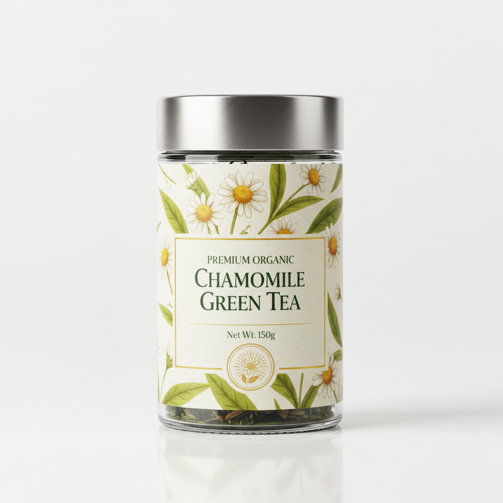 Chamomile Green Tea-20 Cotton Tea Bags