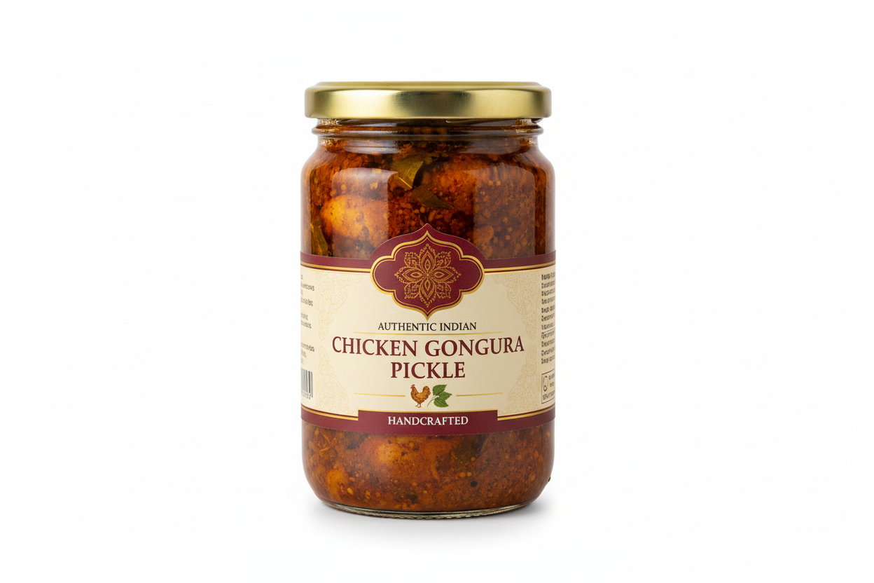 Chicken Gongura Pickle packed