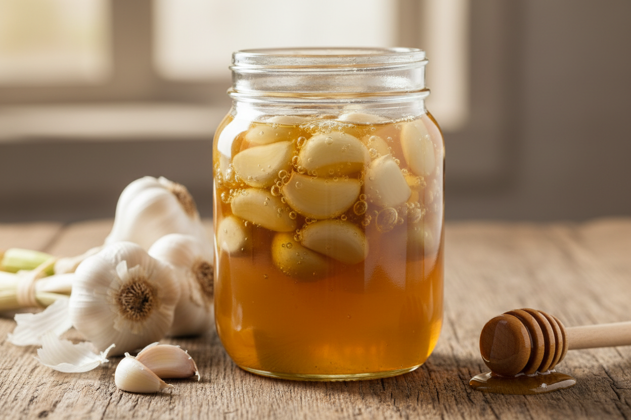 Fermented Honey Garlic