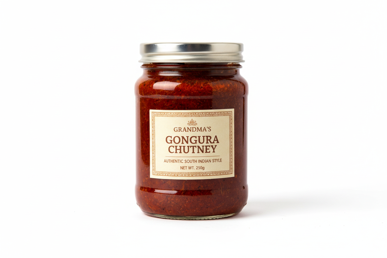 Gongura Chutney packed