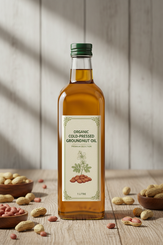 Wood Pressed Groundnut Oil-1Ltr