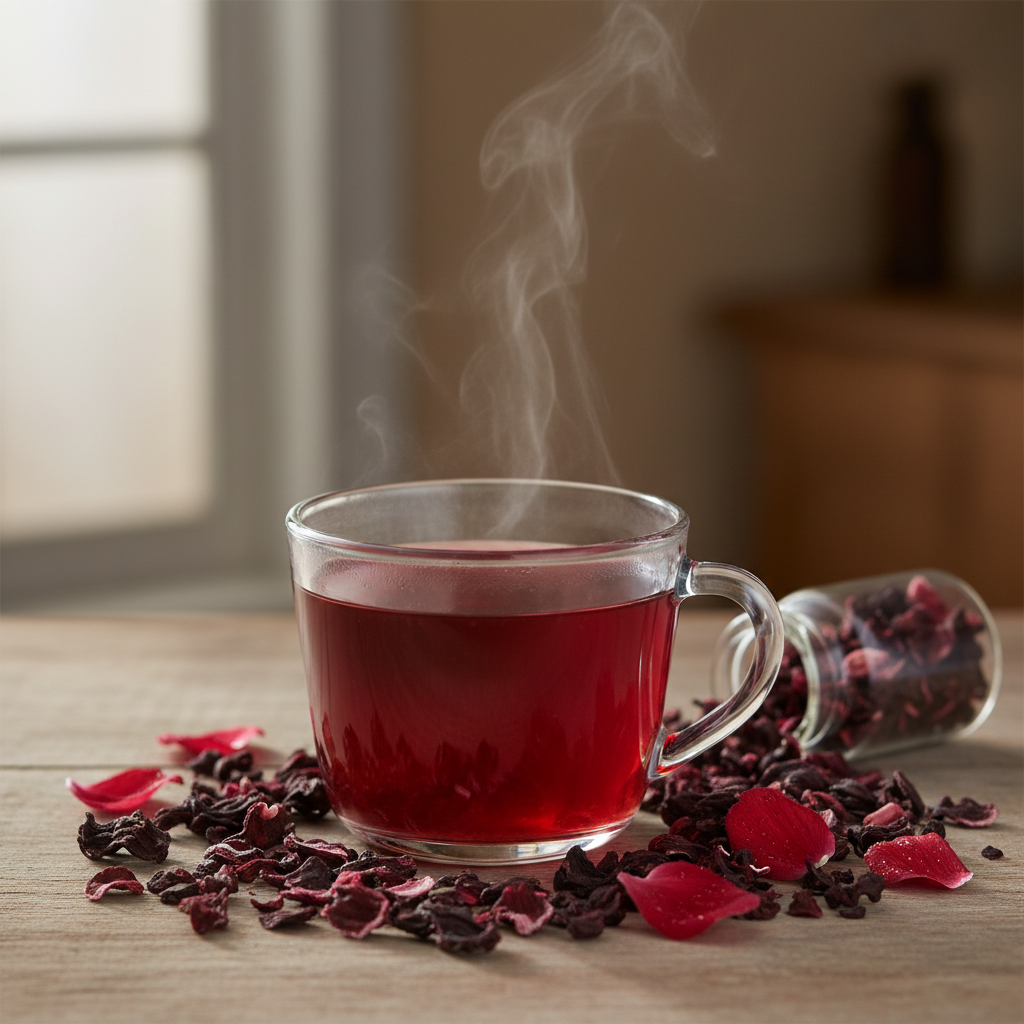 Hibiscus Floral Tisane Tea-20 Cotton Tea Bags