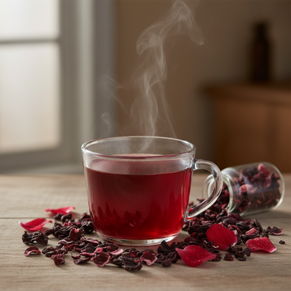 Hibiscus Floral Tisane Tea-20 Cotton Tea Bags