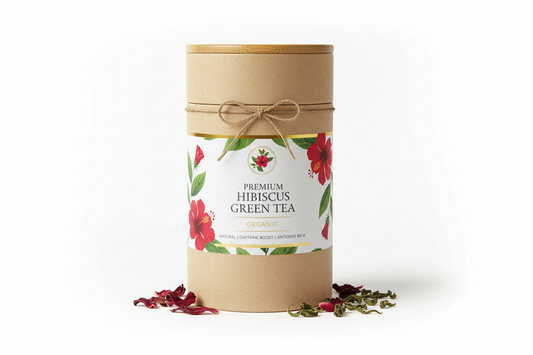 Hibiscus Green Tea-20 Cotton Tea Bags