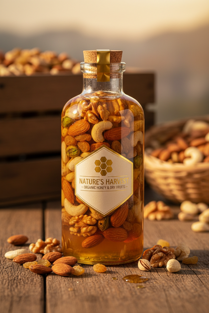Organic Honey Soaked with Mixed Dry Fruits-500Gms