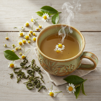 Chamomile Green Tea-20 Cotton Tea Bags