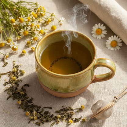 Chamomile Green Tea-20 Cotton Tea Bags