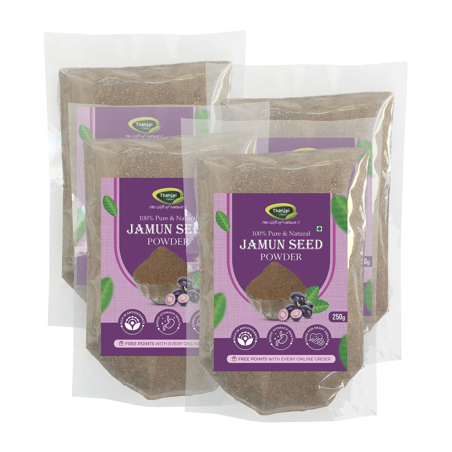 Organic Jamun Fruit Seed Powder-500Gms