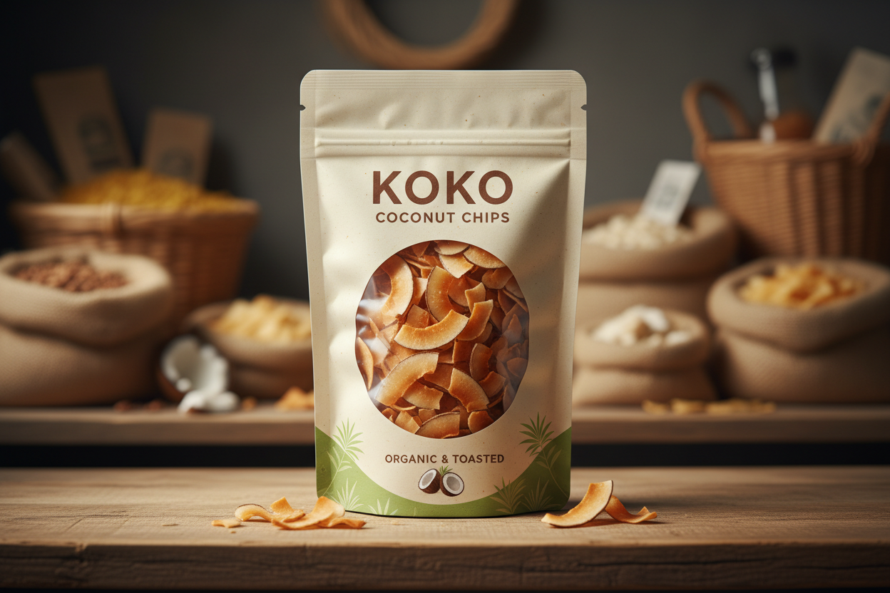 Koko Coconut Chips packed