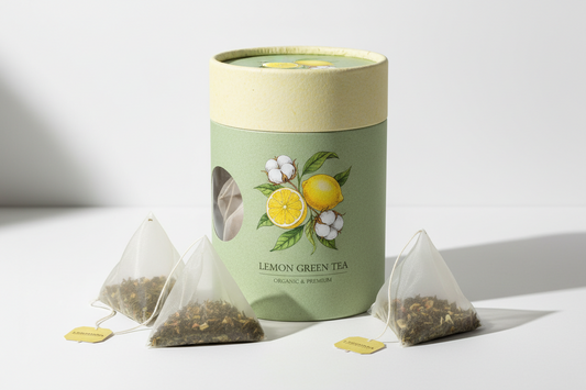 Lemon Green Tea-20 Cotton Tea Bags