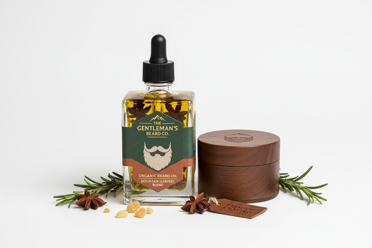 Mens Beard Oil packed
