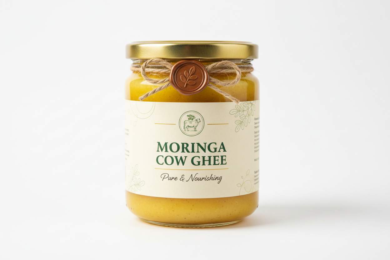 Moringa Cow Ghee packed