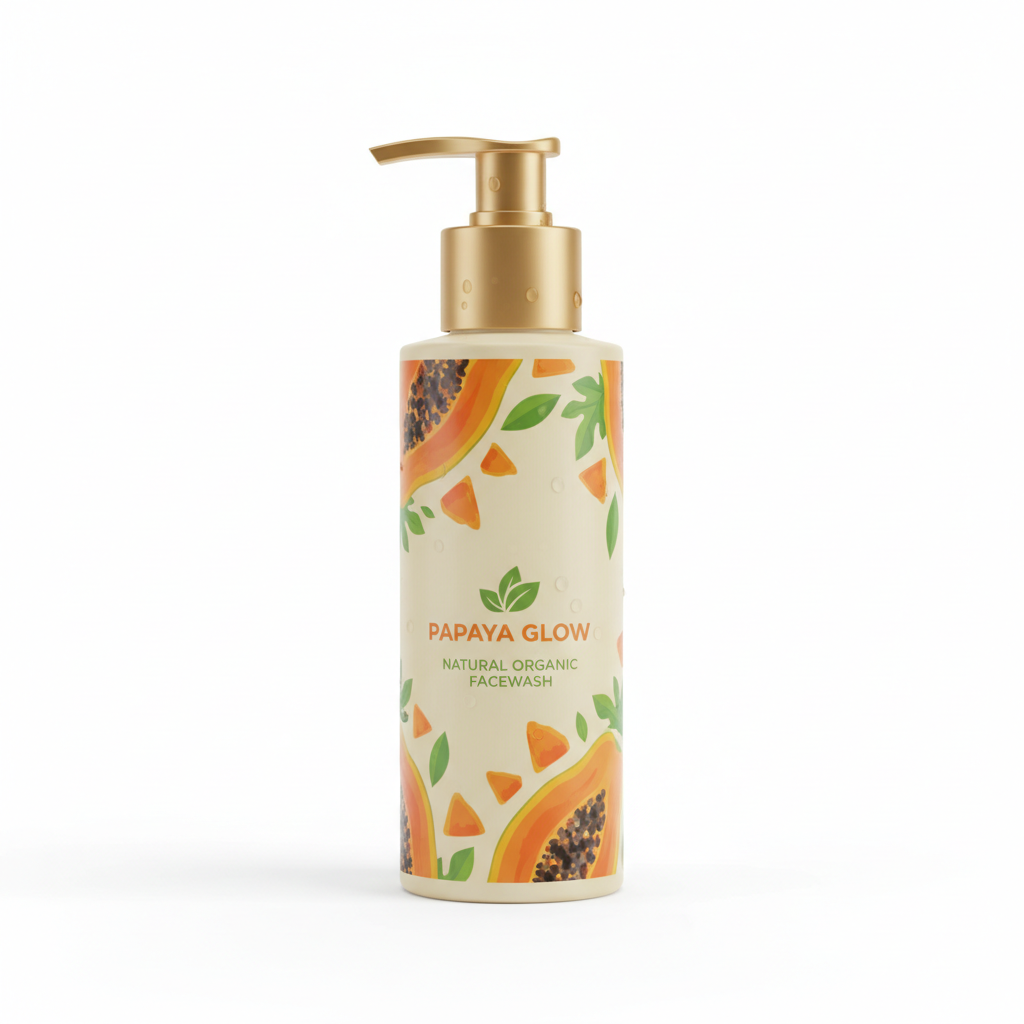 Papaya Facewash Bottle