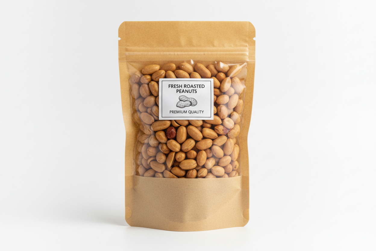 Pea nuts packed
