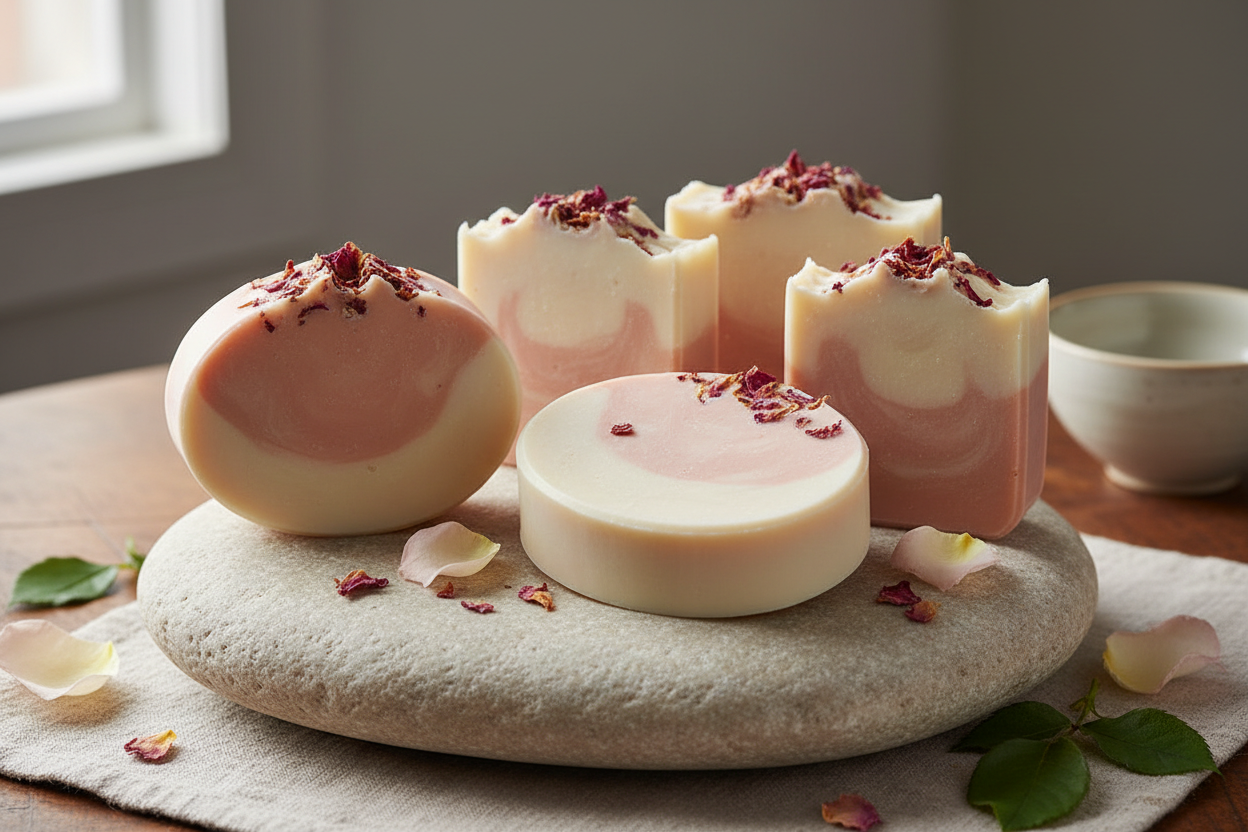 Rose petal 5 Soaps