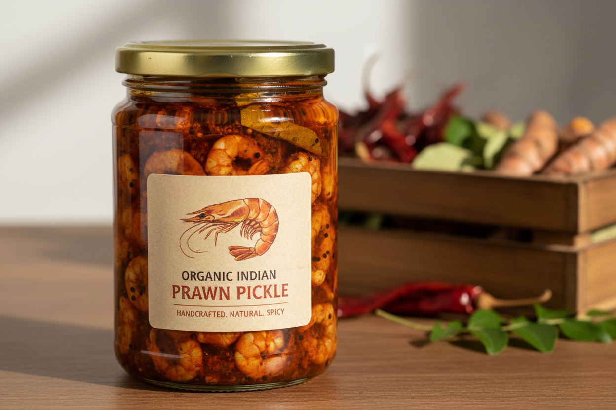 Small Prawn Pickle packed